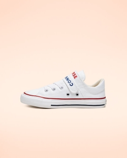 Converse Double Strap Easy-On Chuck Taylor All Star Fiu Rövidszárú Fehér/Piros/Kék | FYMPBCZ-HU